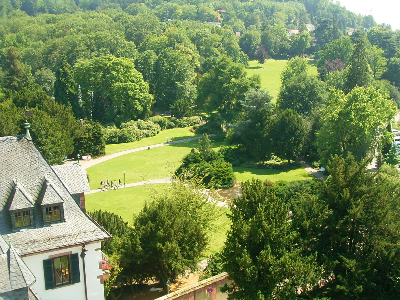 Schlosspark von oben