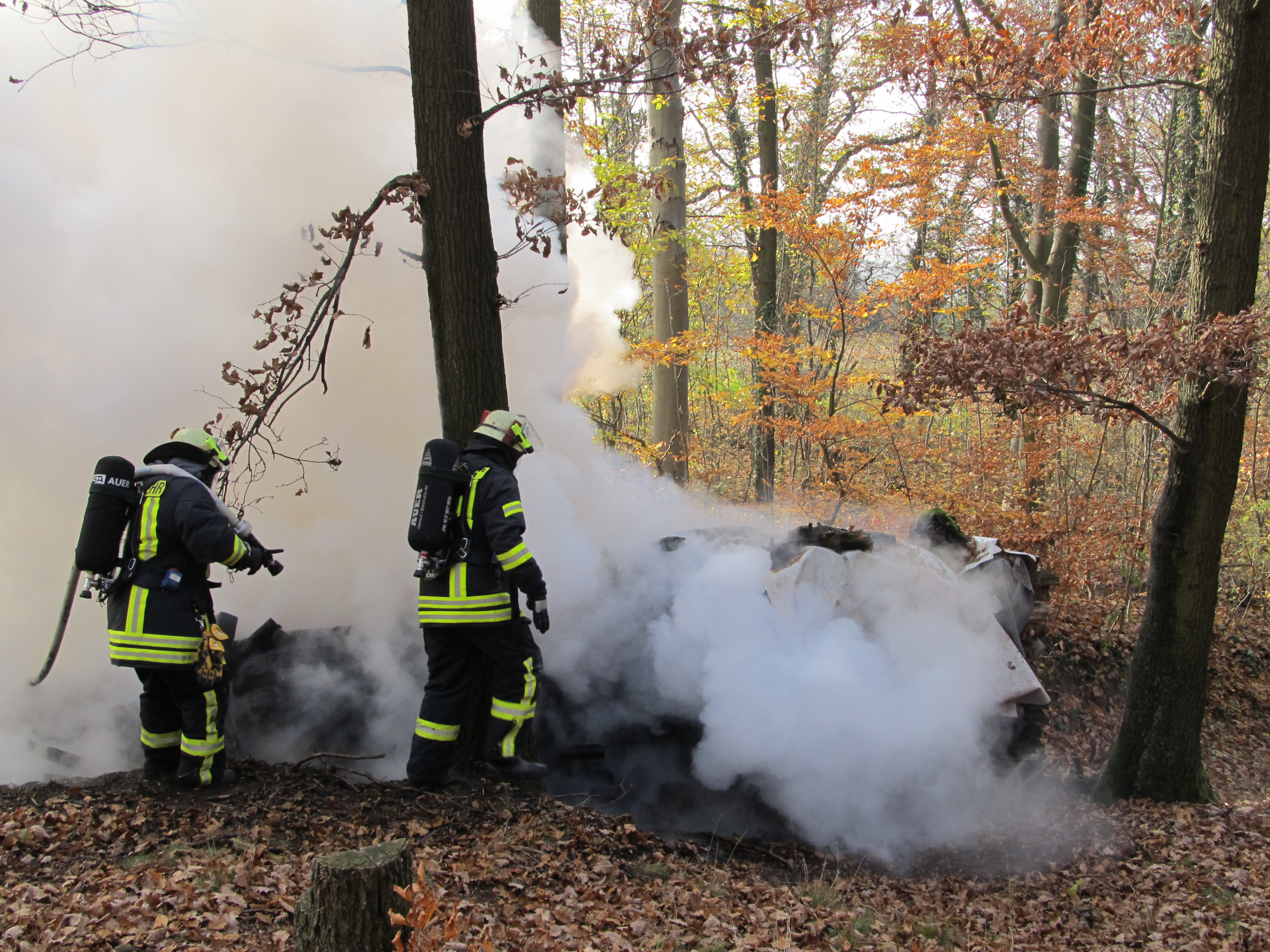 Waldbrand in Lützelsachsen.