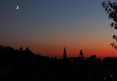 Sonnenuntergang mit Mond_tn